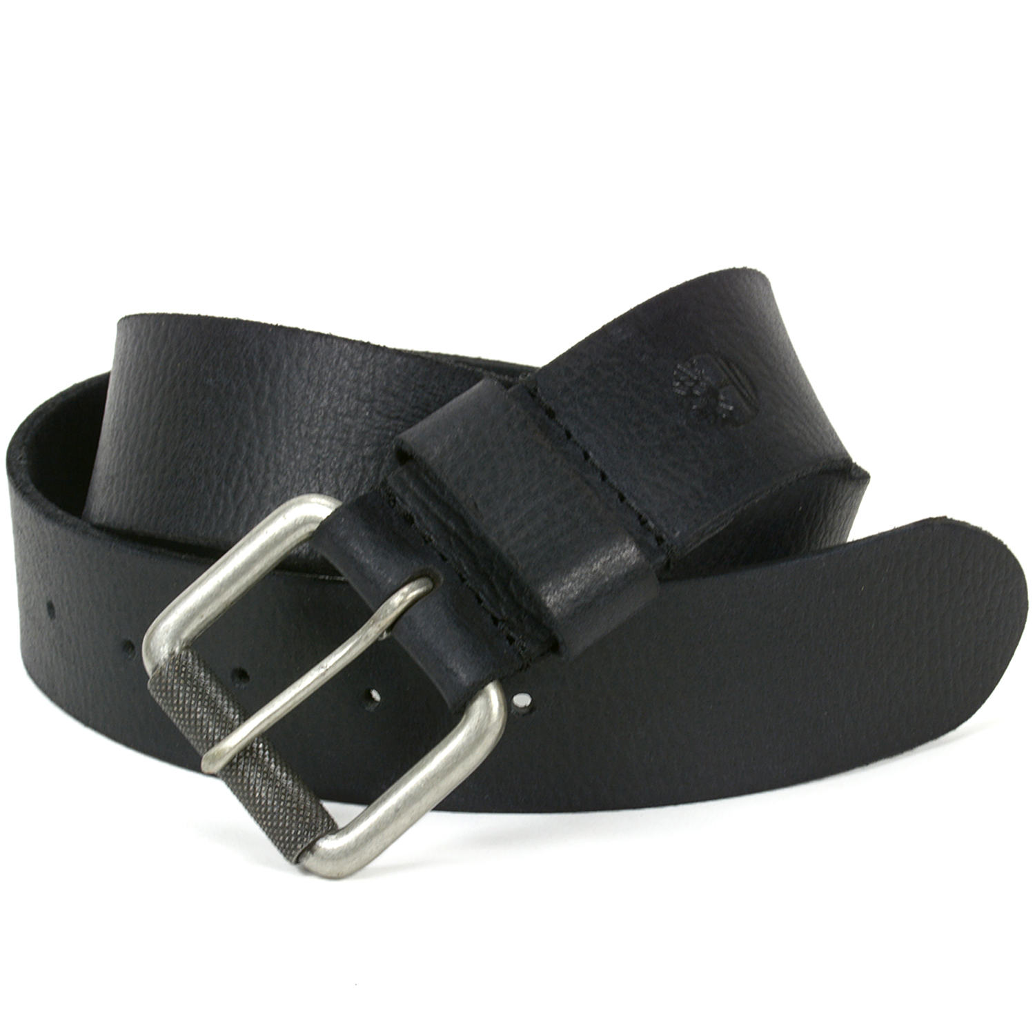 Timberland Mens Distressed Belt Genuine Leather Classic Metal Buckle